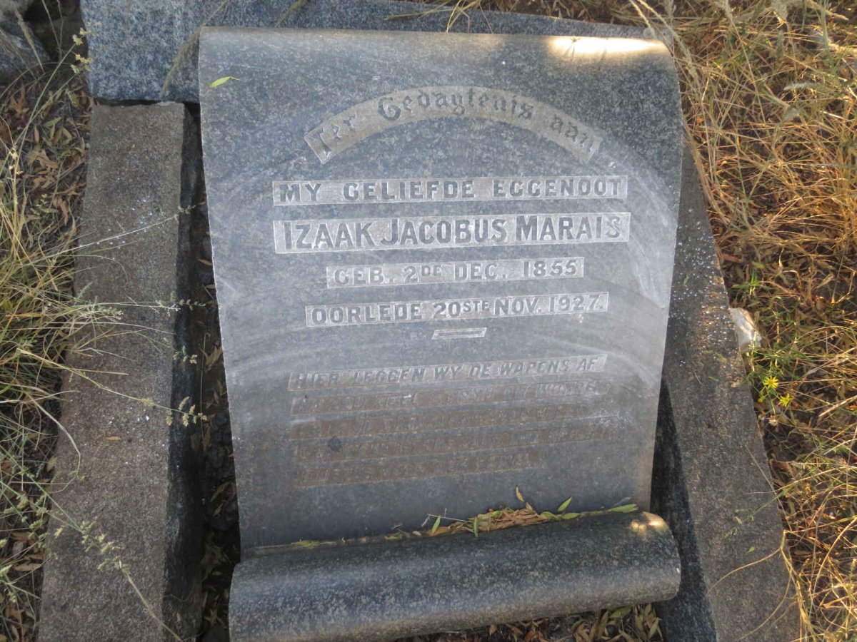 MARAIS Izaak Jacobus 1865-1927