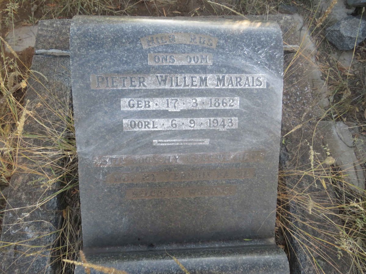 MARAIS Pieter Willem 1862-1943