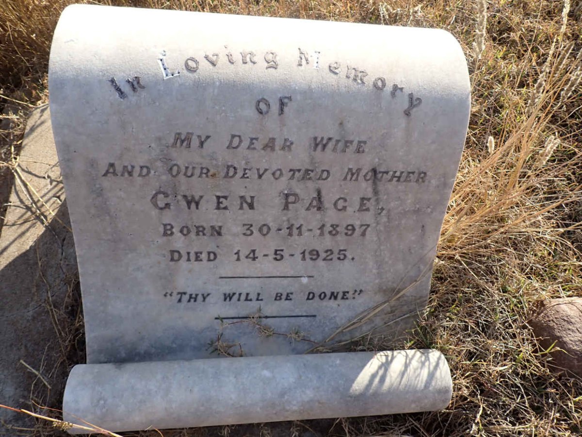 PAGE Gwen 1897-1925