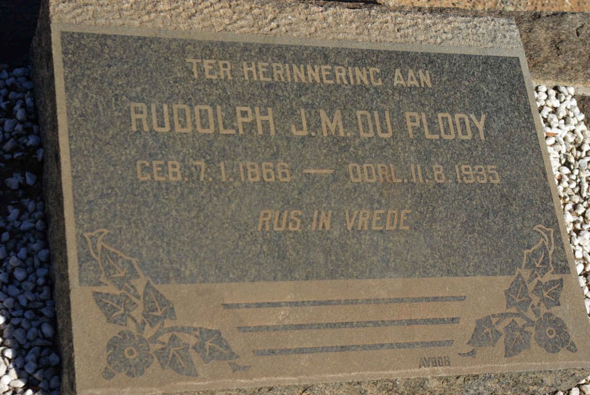 PLOOY Rudolph J.M., du 1866-1935