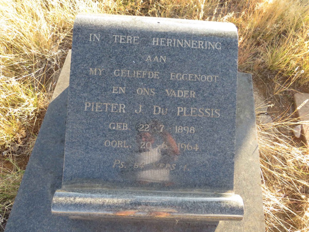 PLESSIS Pieter J., du 1898-1964