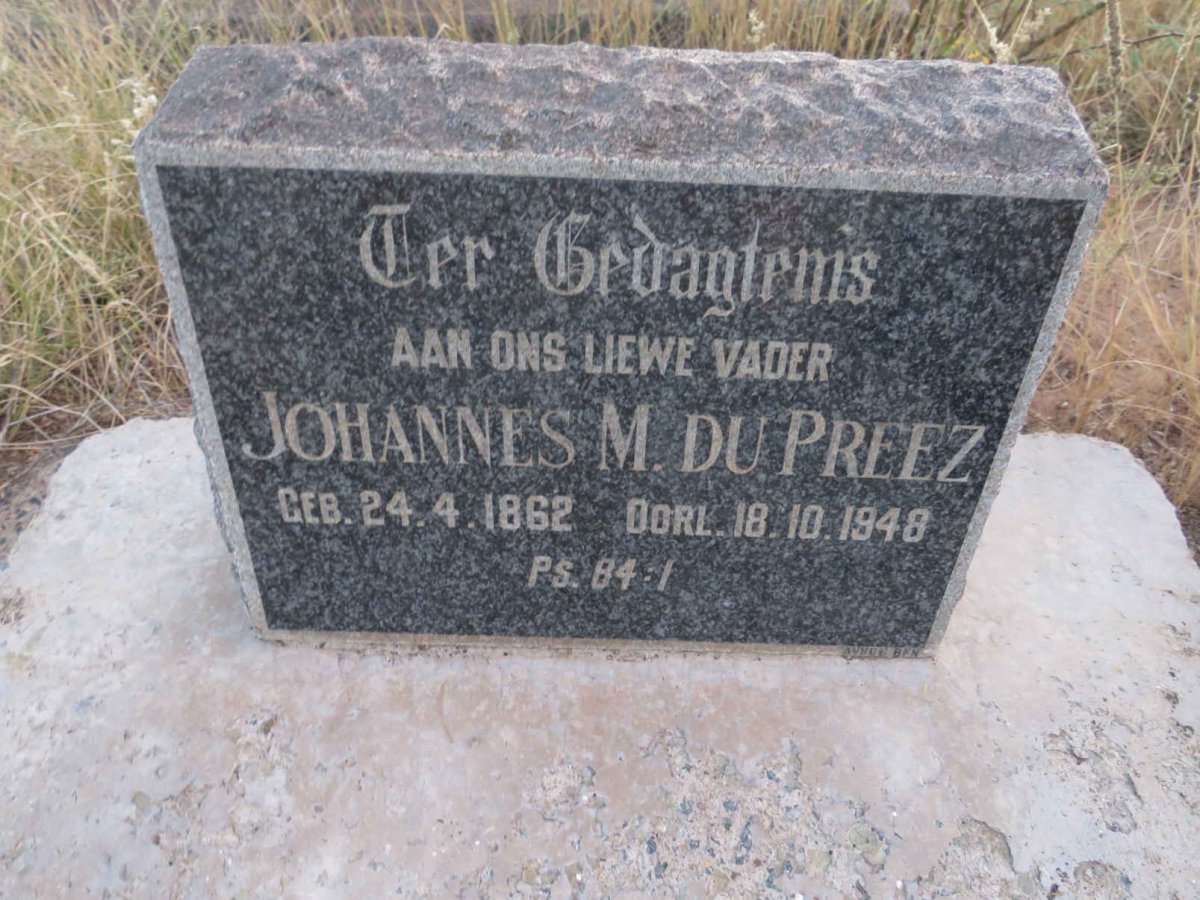 PREEZ Johannes M., du 1862-1948