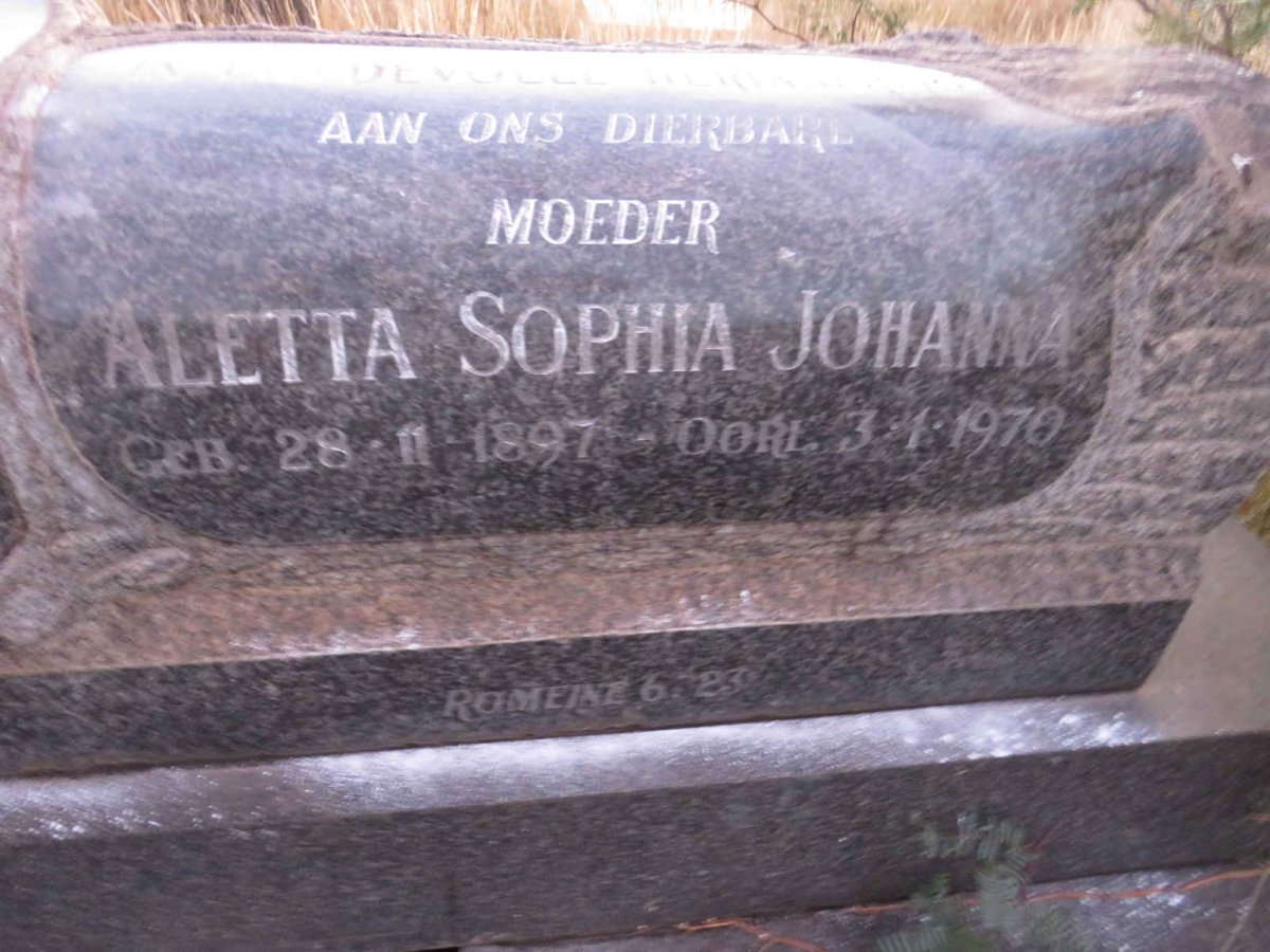 POTGIETER Jan Adriaan Stephanus 1898-1961 &amp; Aletta Sophia Johanna 1897-1970 _2