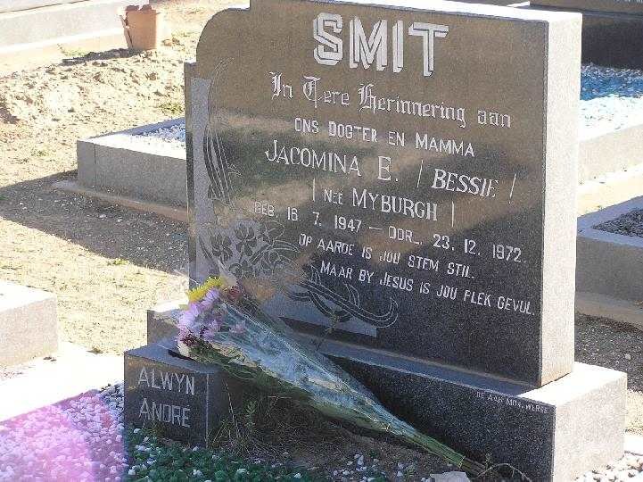 SMIT Jacomina E. nee MYBURGH 1947-1972