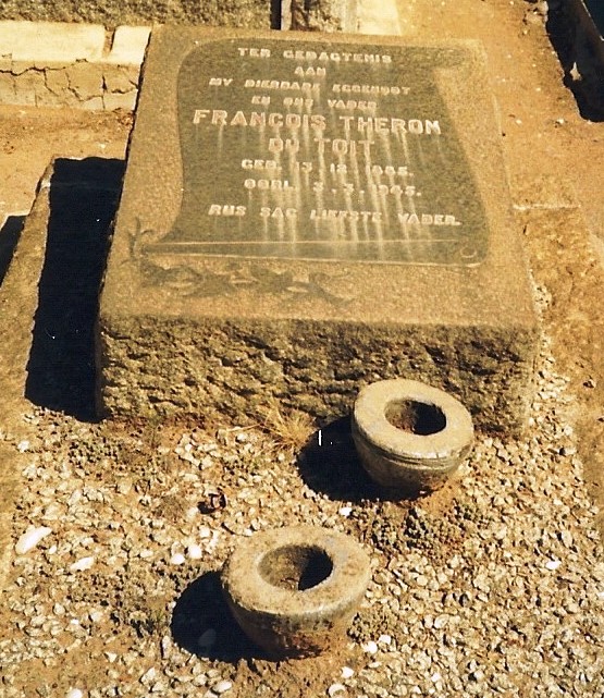 TOIT Francois Theron, du  1885-1945