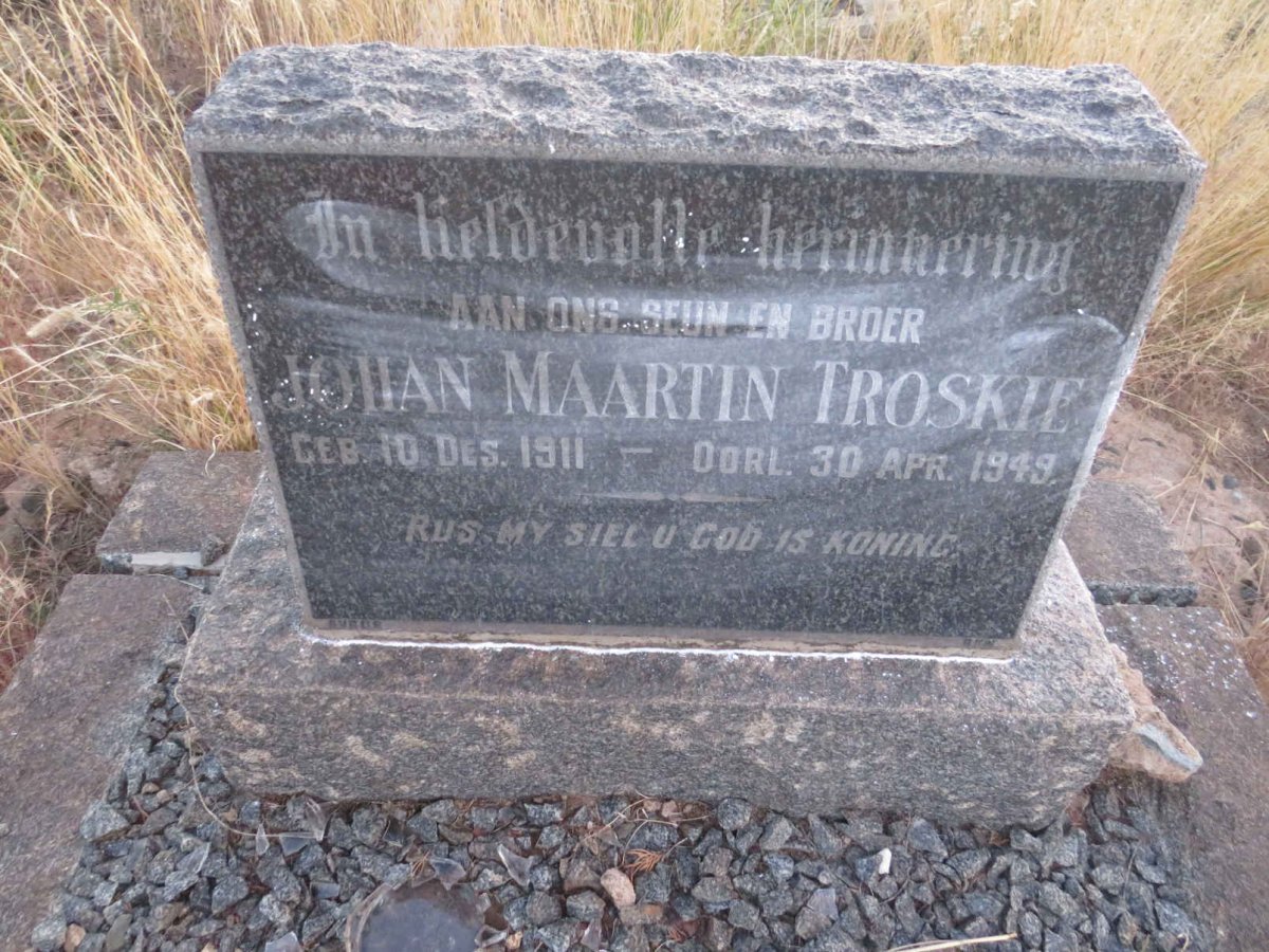 TROSKIE Johan Maartin 1911-1949