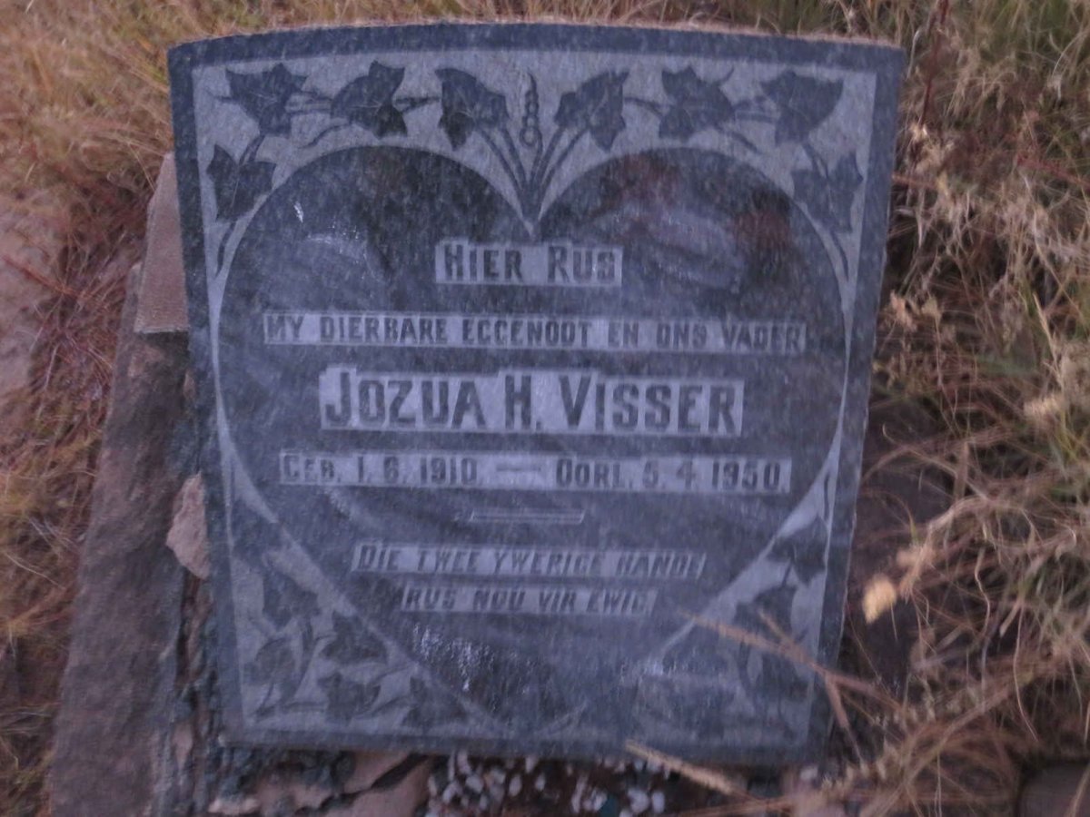 VISSER Jozua H. 1910-1950