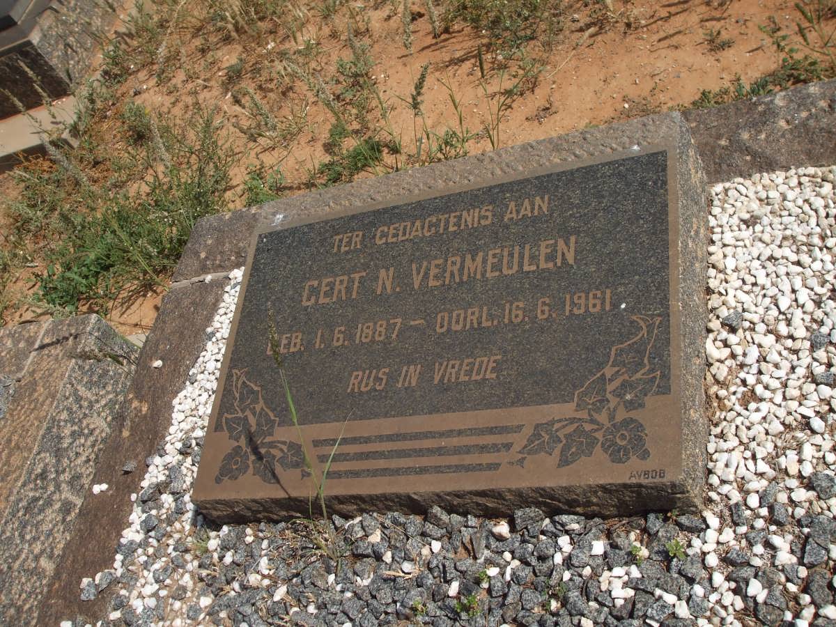 VERMEULEN Gert N. 1887-1961