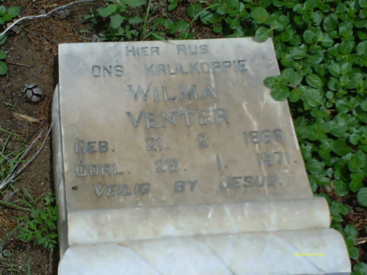 VENTER Wilma 1968-1971