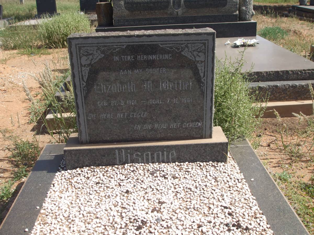 VISAGIE Elizabeth M. 1901-1961