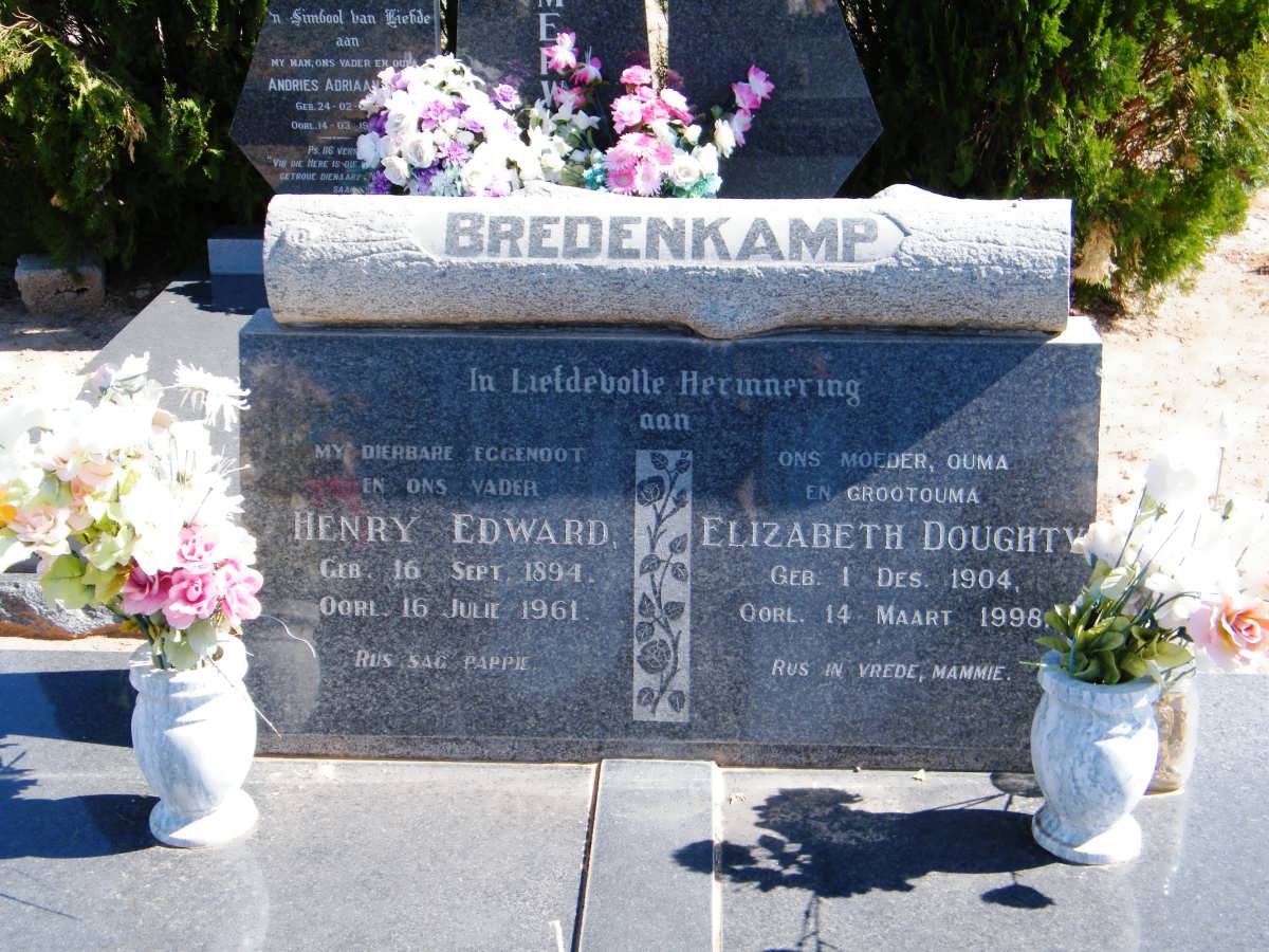 BREDENKAMP Henry Edward 1894-1961 &amp; Elizabeth Doughty 1904-1998