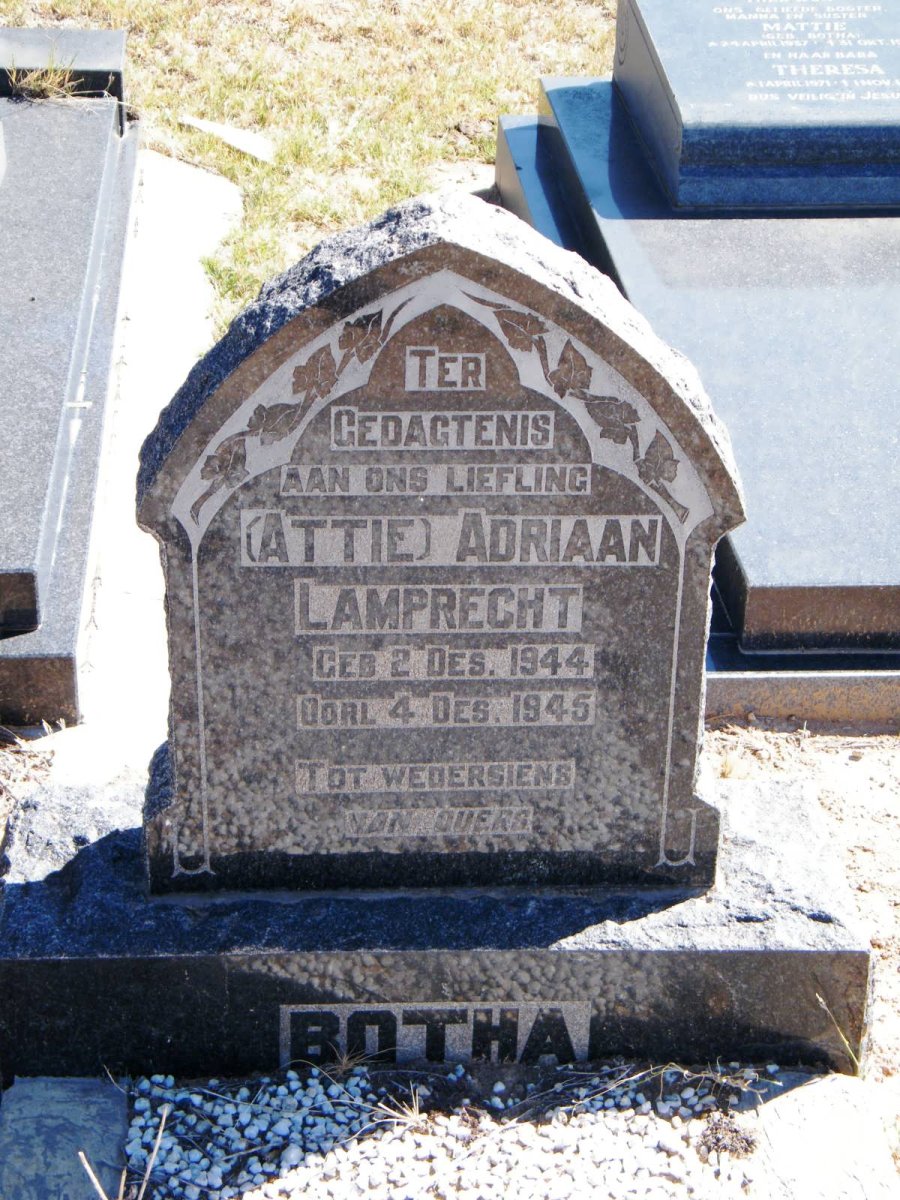 BOTHA Adriaan Lamprecht 1944-1945