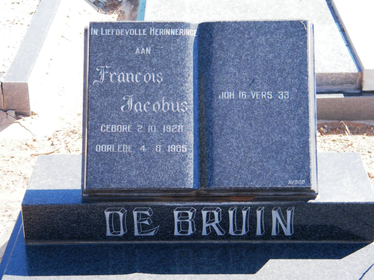 BRUIN Francois Jacobus, de 1928-1985