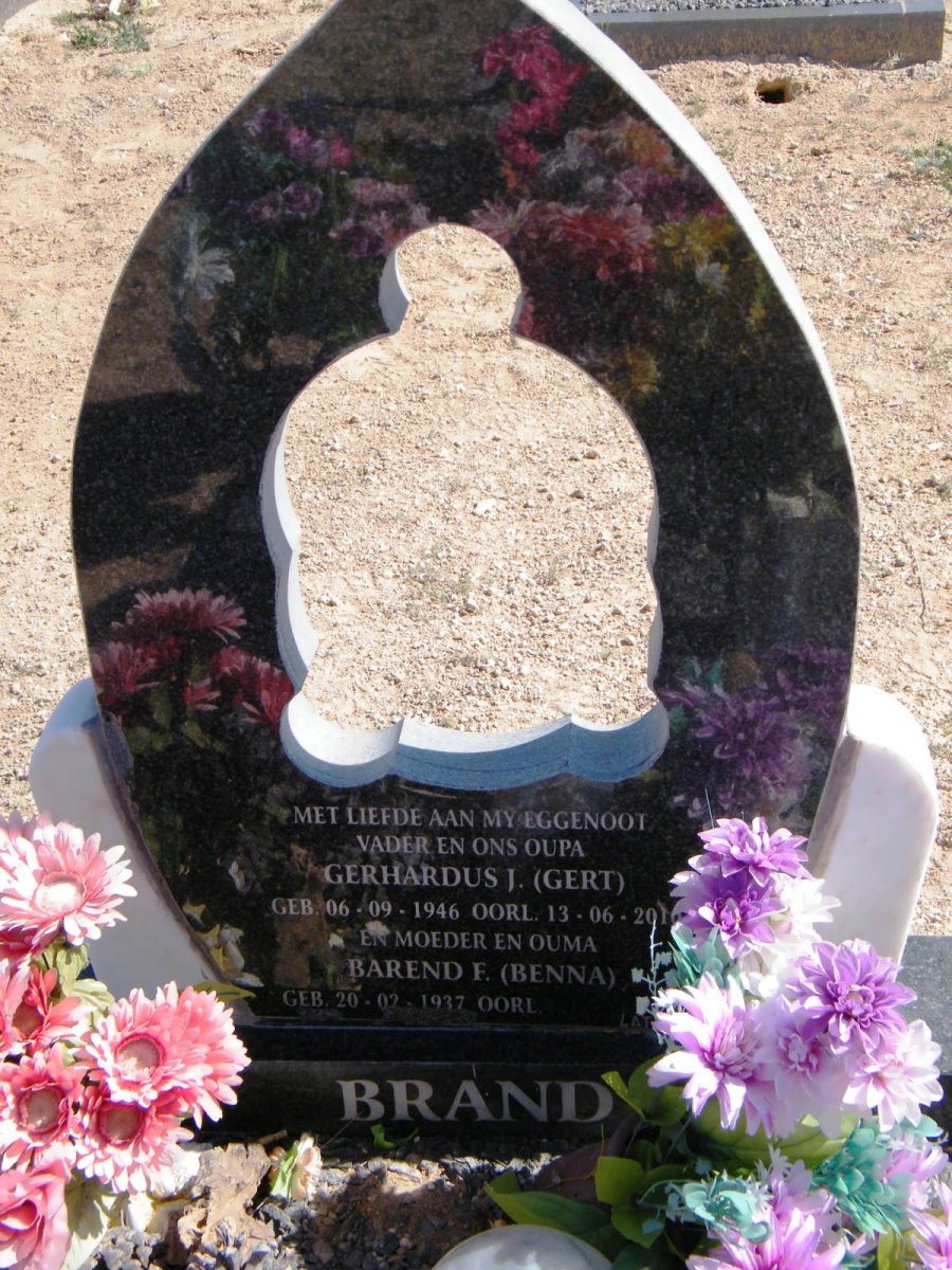 BRAND Gerhardus J. 1946-2010 &amp; Barend F. 1937-