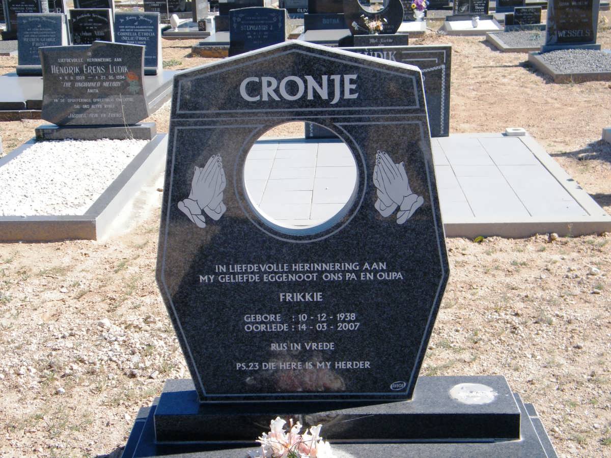 CRONJE Frikkie 1938-2007
