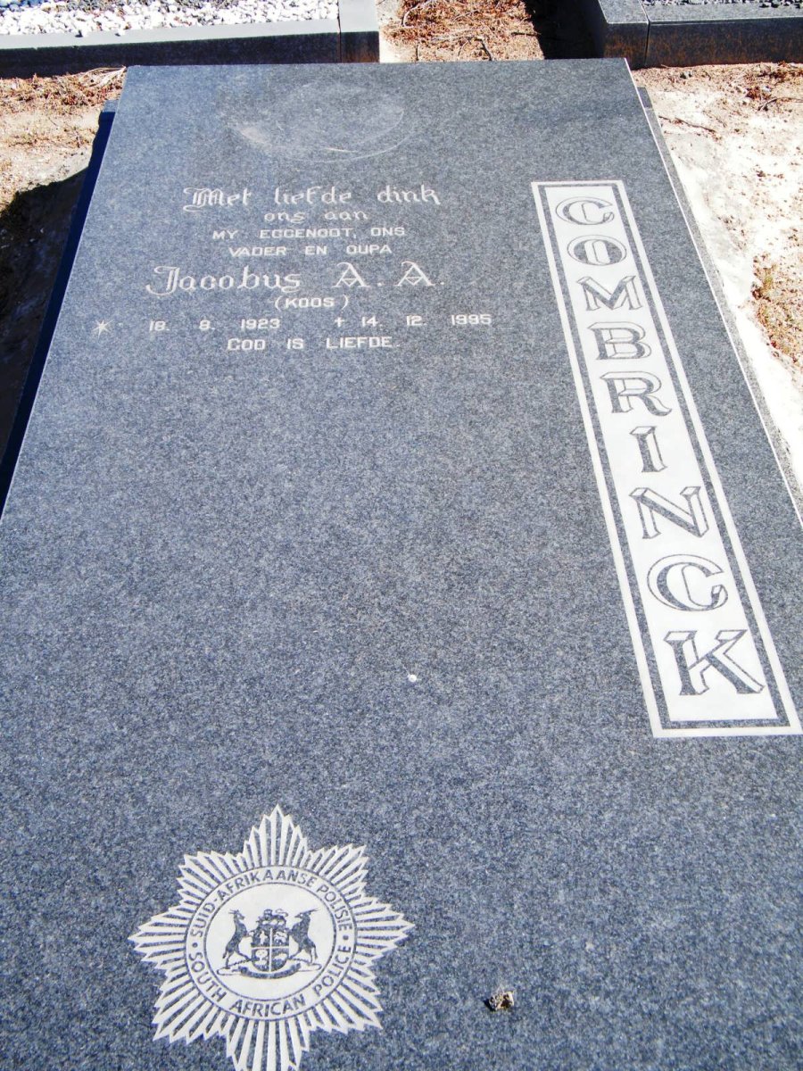COMBRINK Jacobus A.A. 1923-1995