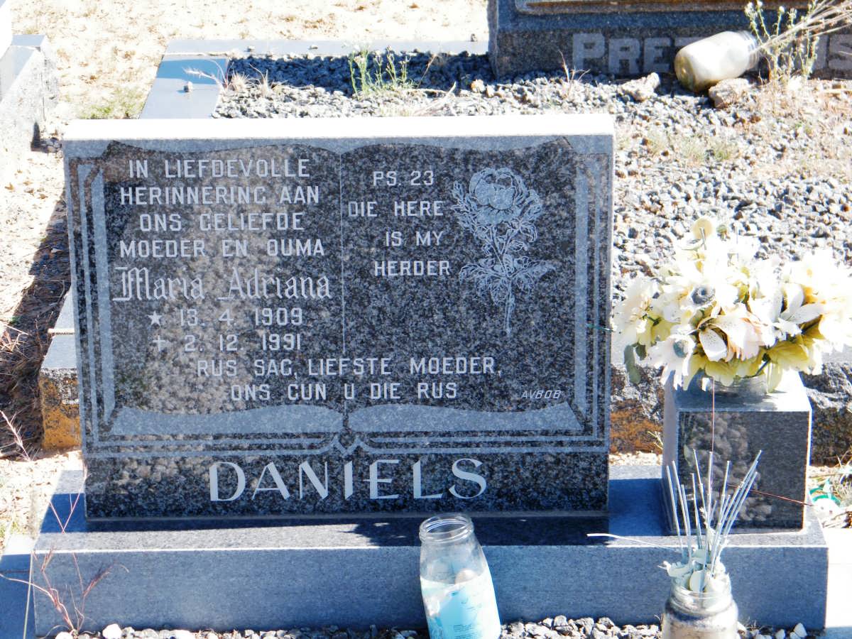 DANIELS Maria Adriana 1909-1991