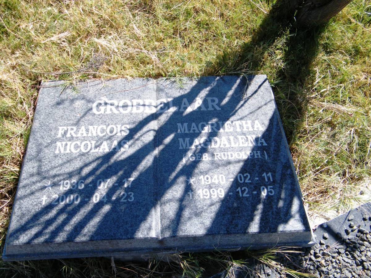GROBBELAAR Francois Nicolaas 1936-2000 &amp; Magrietha Magdalena RUDOLPH 1940-1999