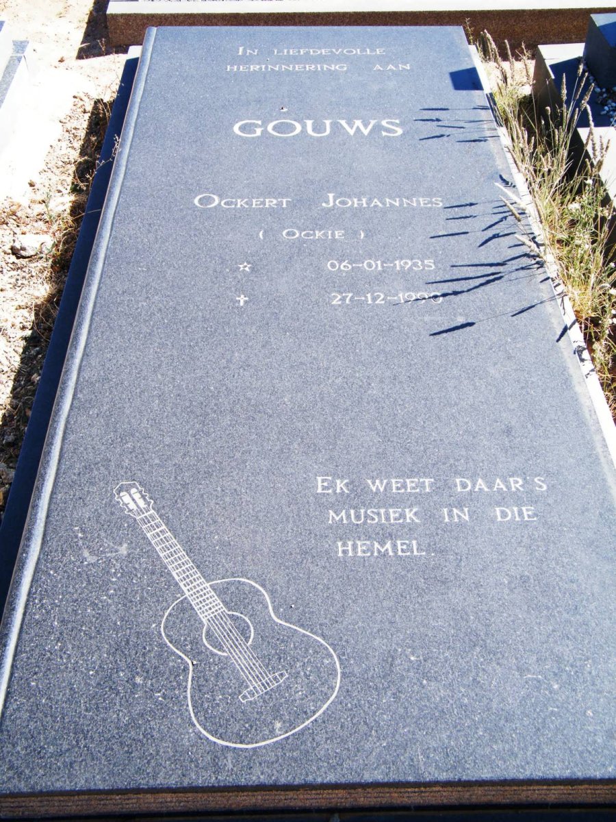 GOUWS Ockert Johannes 1935-1990