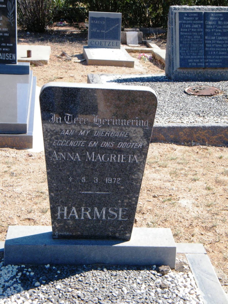 HARMSE Anna Magrieta -1972