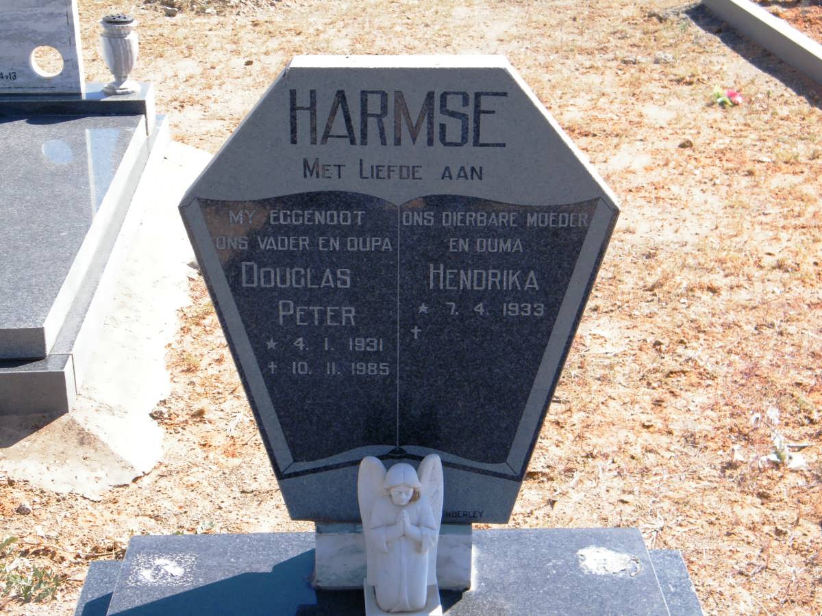 HARMSE Douglas Peter 1931-1985 &amp; Hendrika 1933-