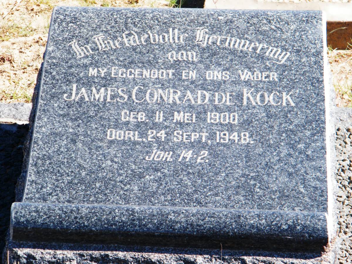 KOCK James Conrad, de 1900-1948