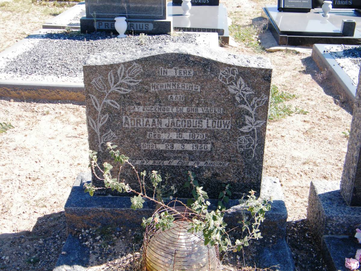 LOUW Adriaan Jacobus 1870-1950