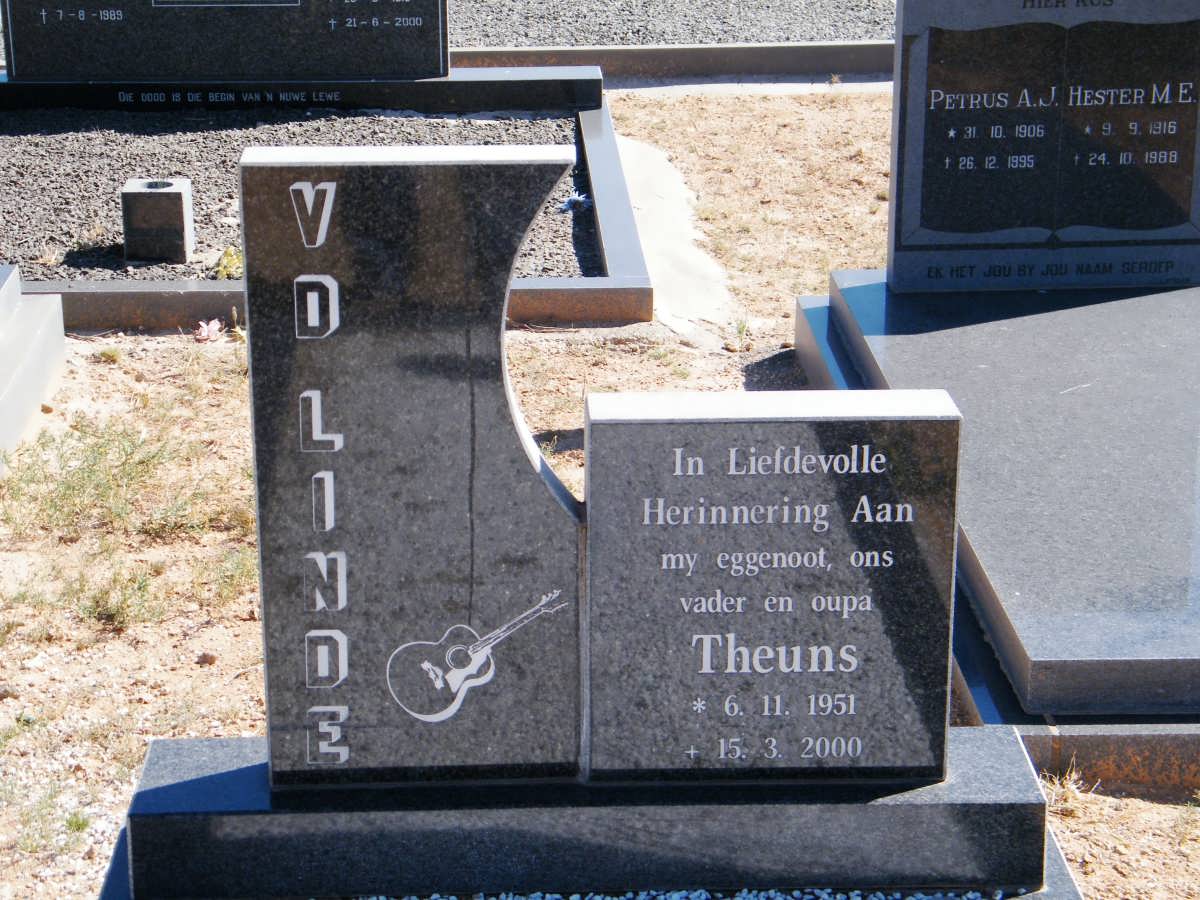 LINDE Theuns, v.d. 1951-2000