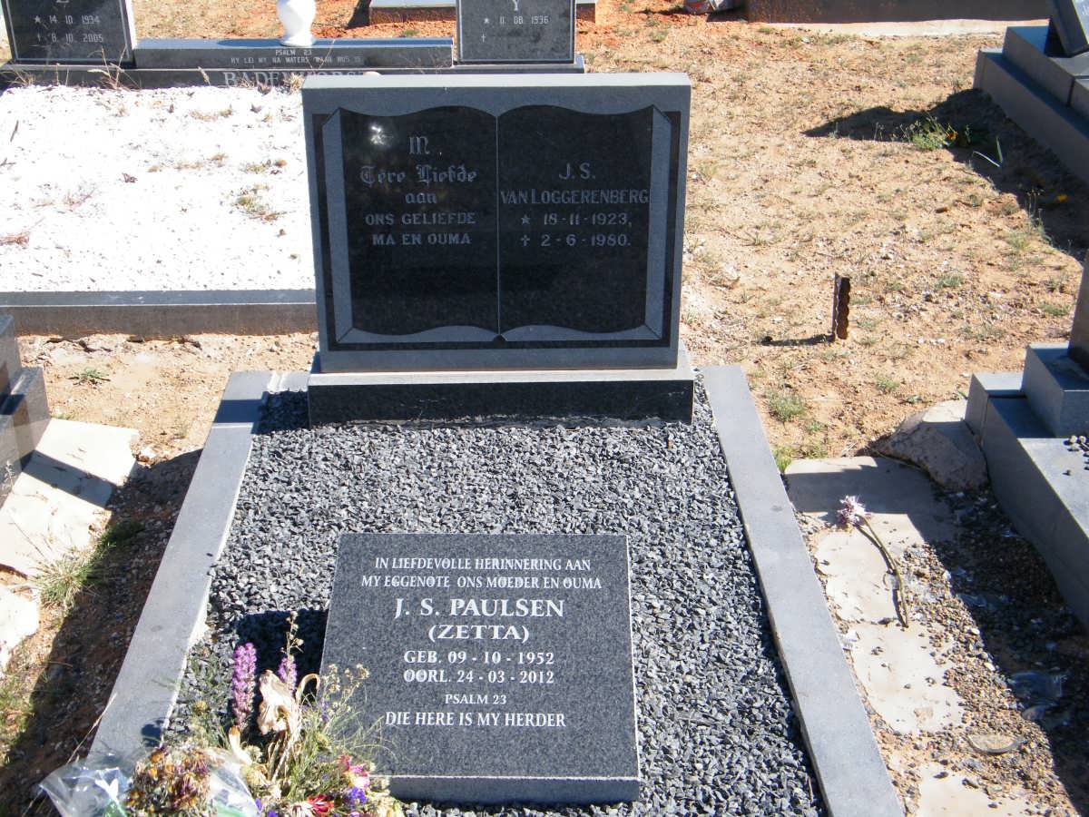 LOGGERENBERG J.S., van 1923-1980  :: PAULSEN J.S. 1952-2012