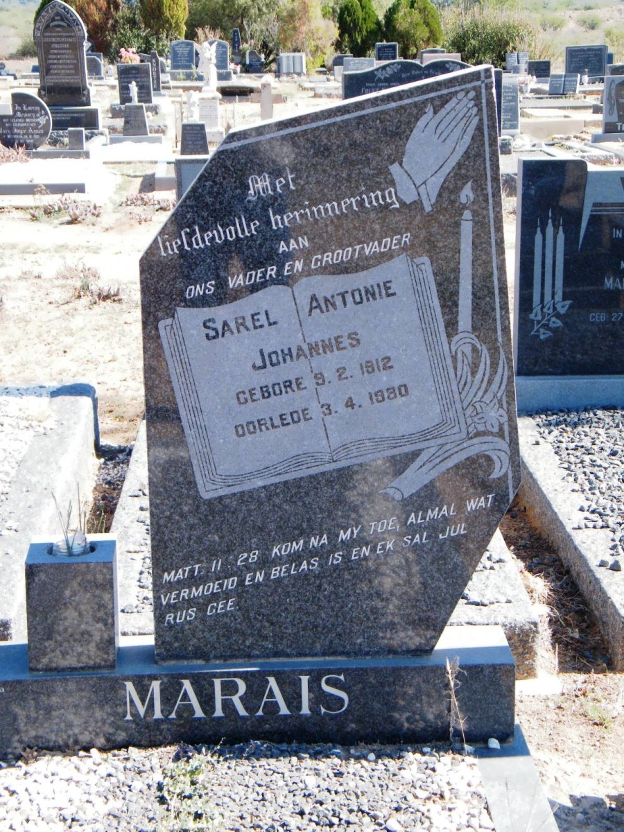 MARAIS Sarel Antonie Johannes 1912-1980