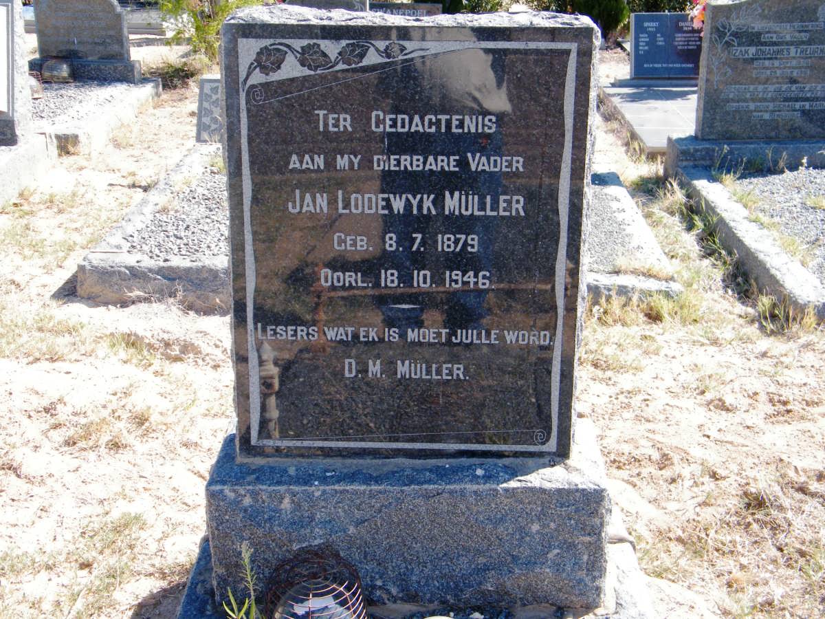 MÜLLER Jan Lodewyk 1879-1946