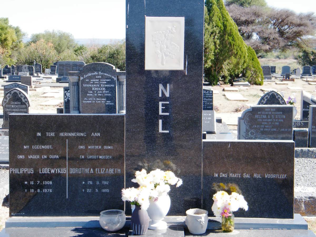 NEL Philippus Lodewykus 1908-1976 &amp; Dorothea Elizabeth 1912-1995