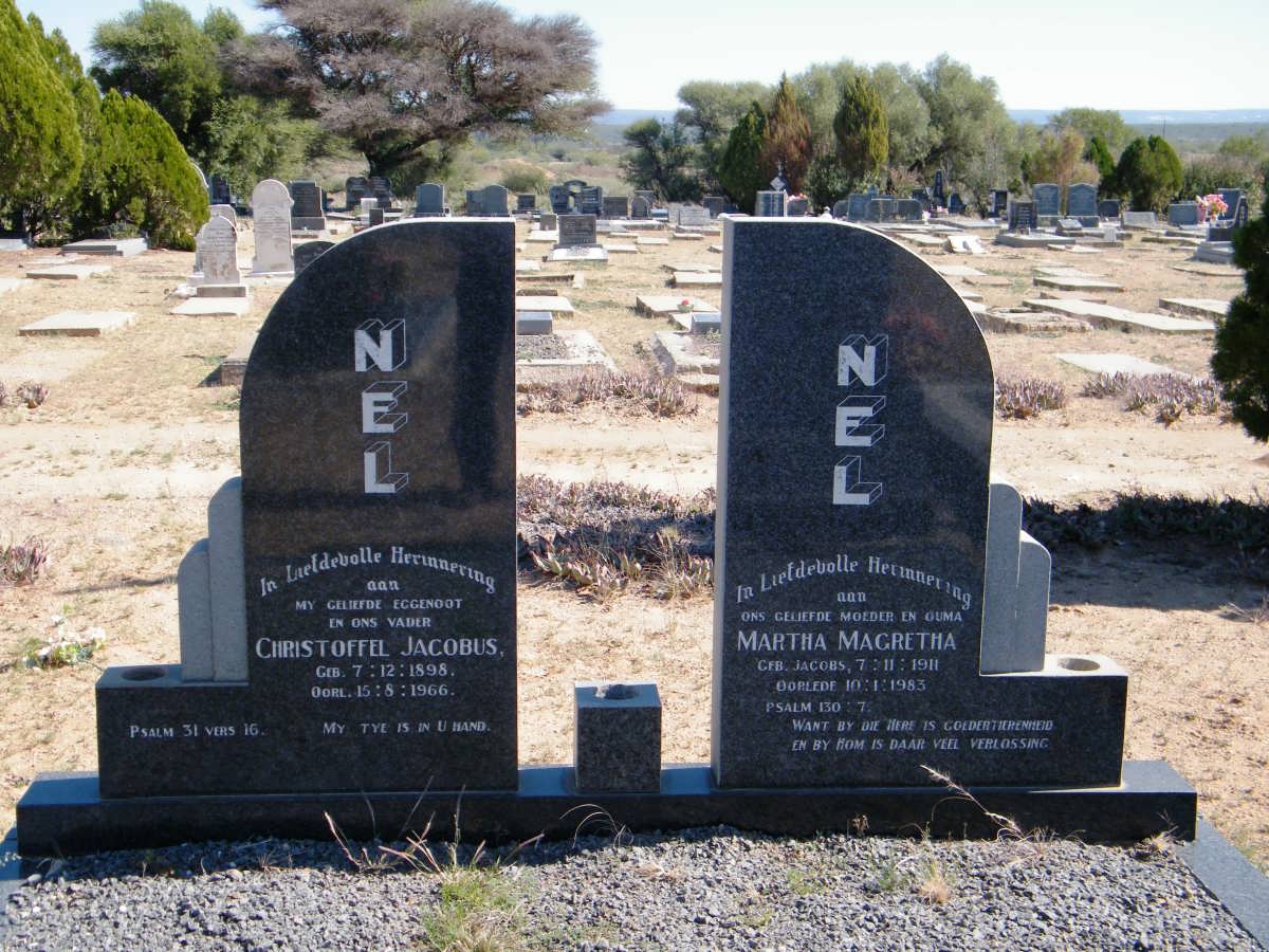 NEL Christoffel Jacobus 1898-1966 &amp; Martha Magretha 1911-1983