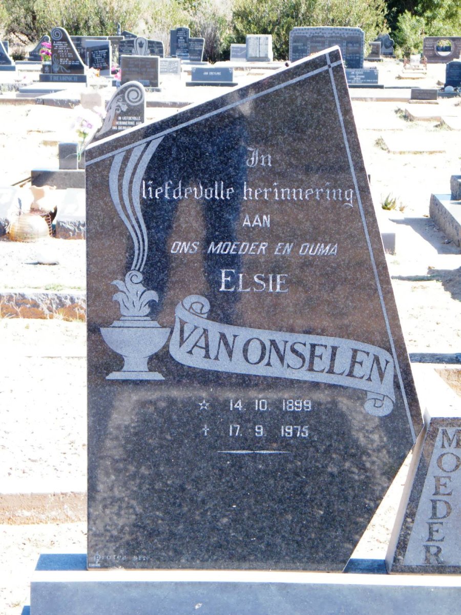 ONSELEN Elsie, van 1899-1975
