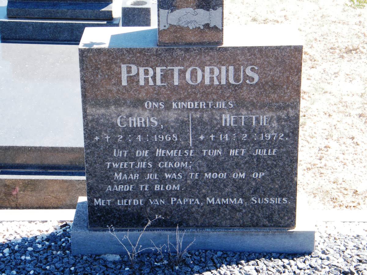 PRETORIUS Chris -1968 :: PRETORIUS Hettie -1972