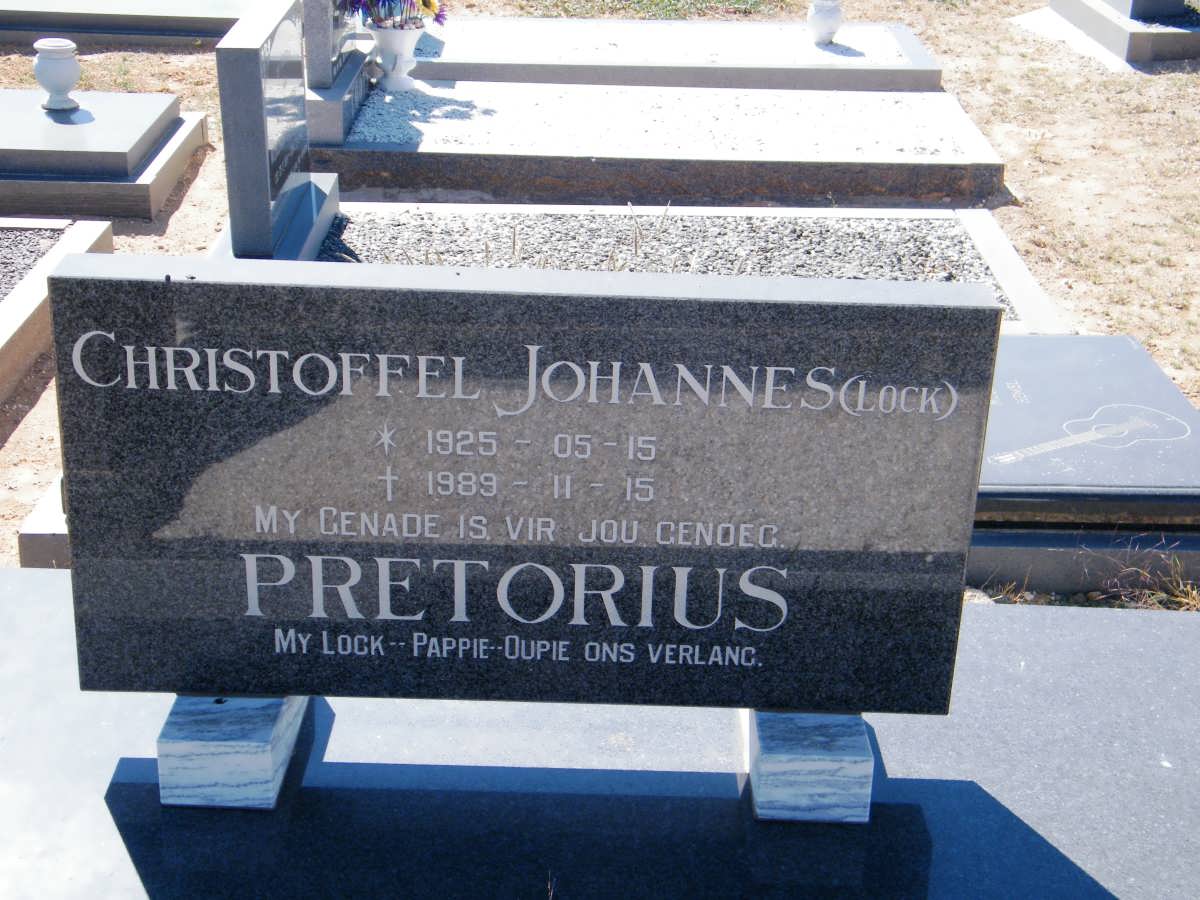PRETORIUS Christoffel Johannes 1925-1989