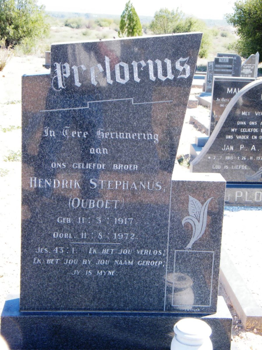 PRETORIUS Hendrik Stephanus 1917-1972