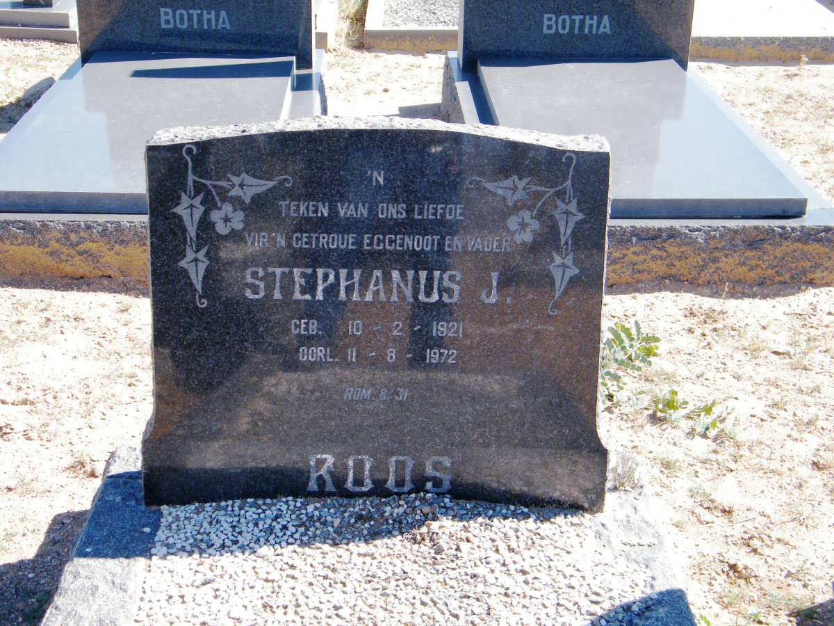 ROOS Stephanus J. 1921-1972