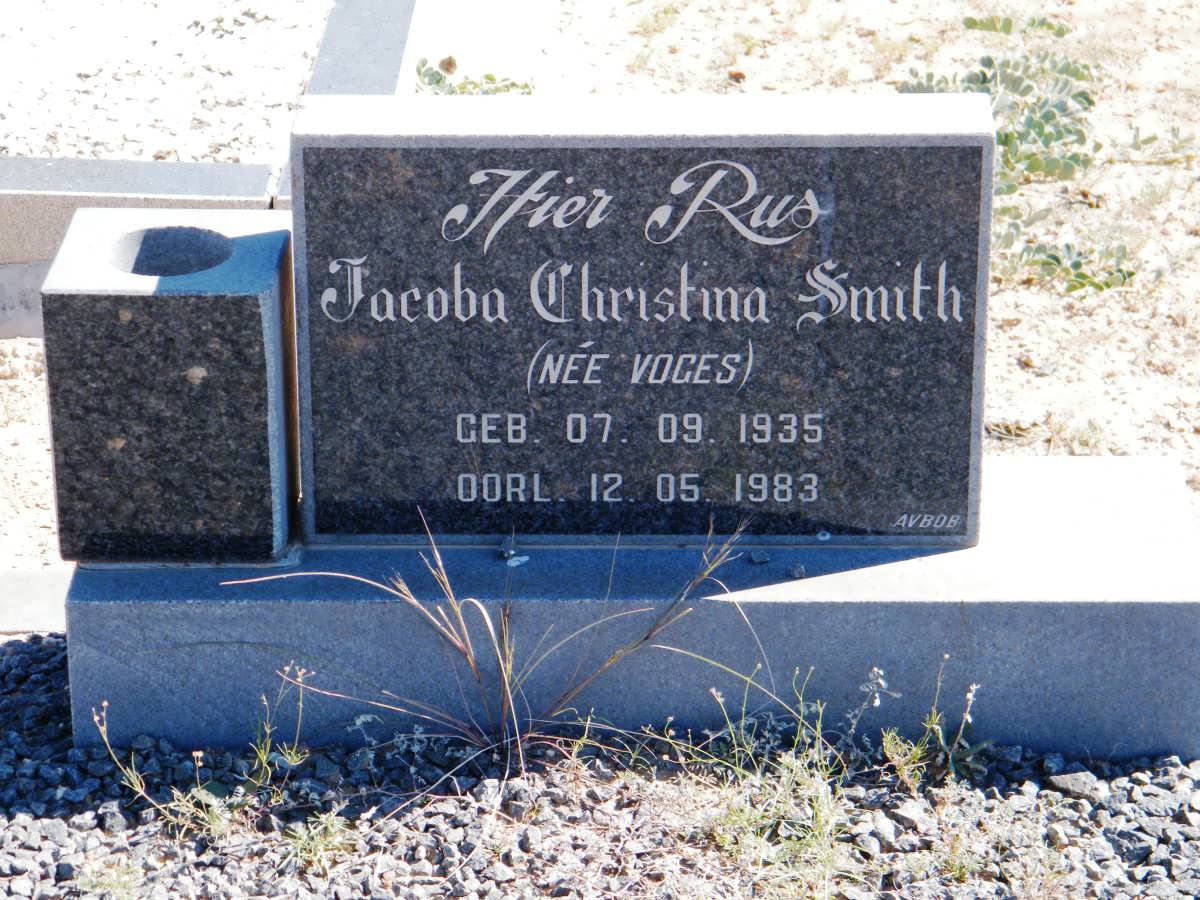 SMITH Jacoba Christina nee VOGES 1935-1983