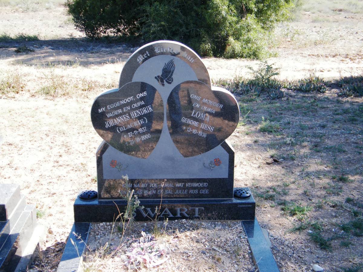 SWART Johannes Hendrik 1937-2000 &amp; Loma HESS 1936-