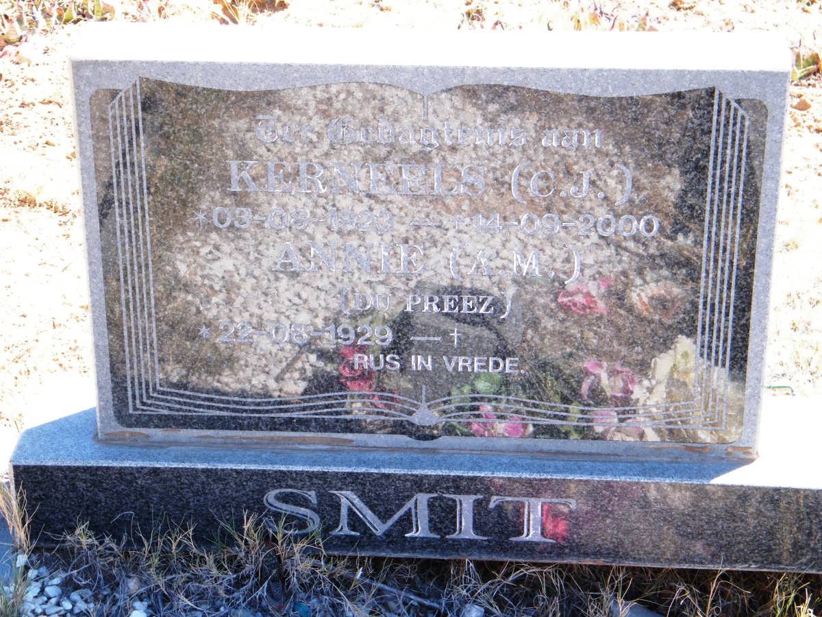 SMIT C.J. 1923-2000 &amp; A.M. DU PREEZ 1929-