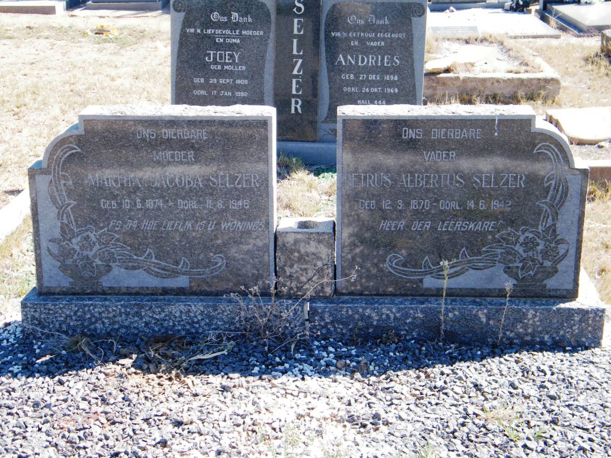 SELZER Petrus Albertus 1870-1942 &amp; Martha Jacoba 1874-1946