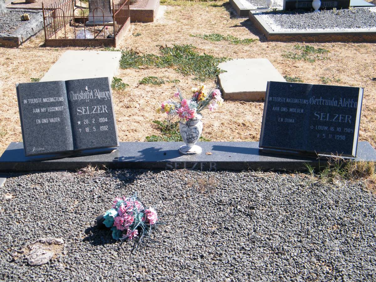 SELZER Christoffel Alwyn 1904-1982 &amp; Gertruida Aletta 1909-1990
