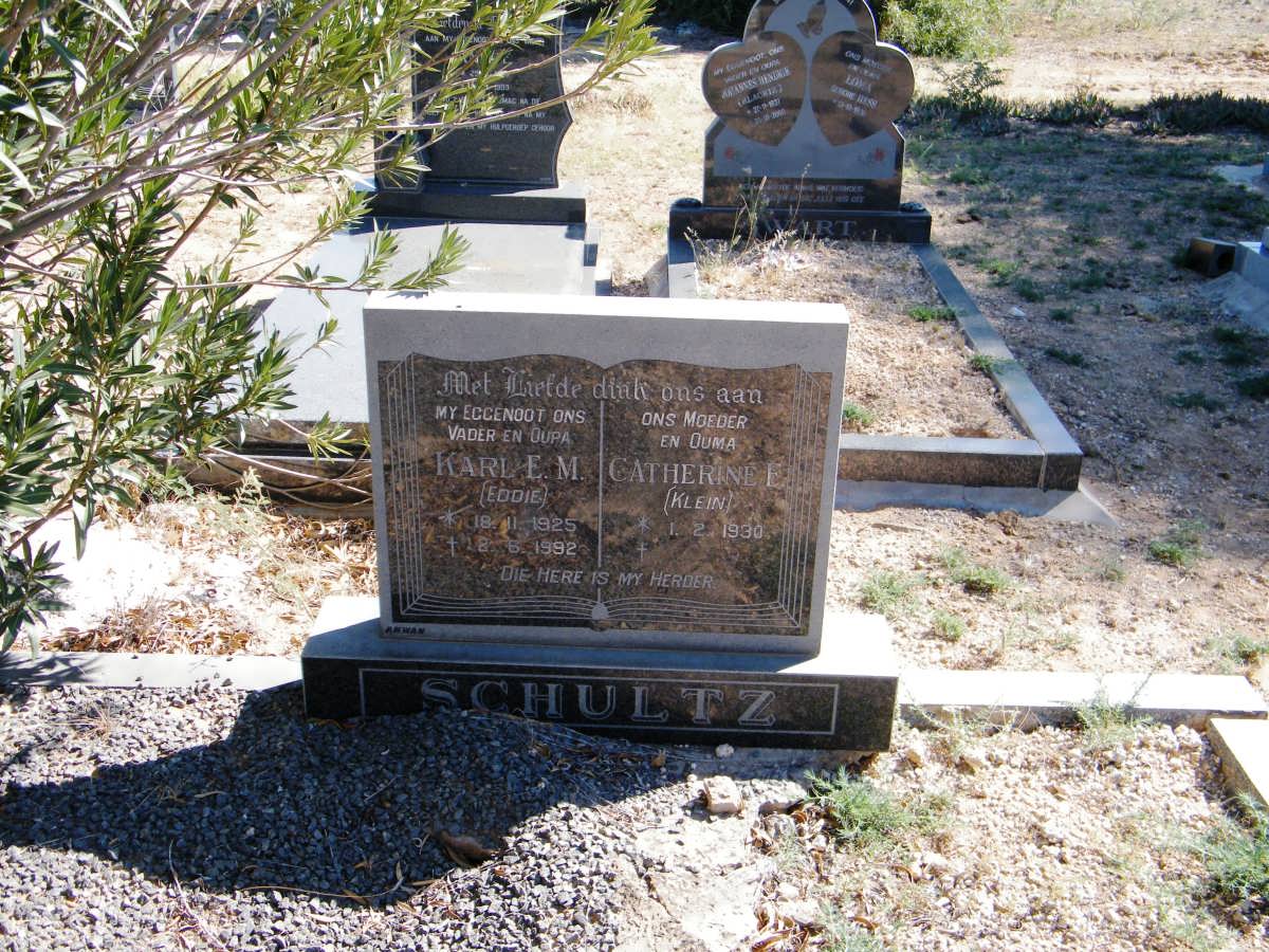 SCHULTZ Karl E.M. 1925-1992 &amp; Catherine E. KLEIN 1930-