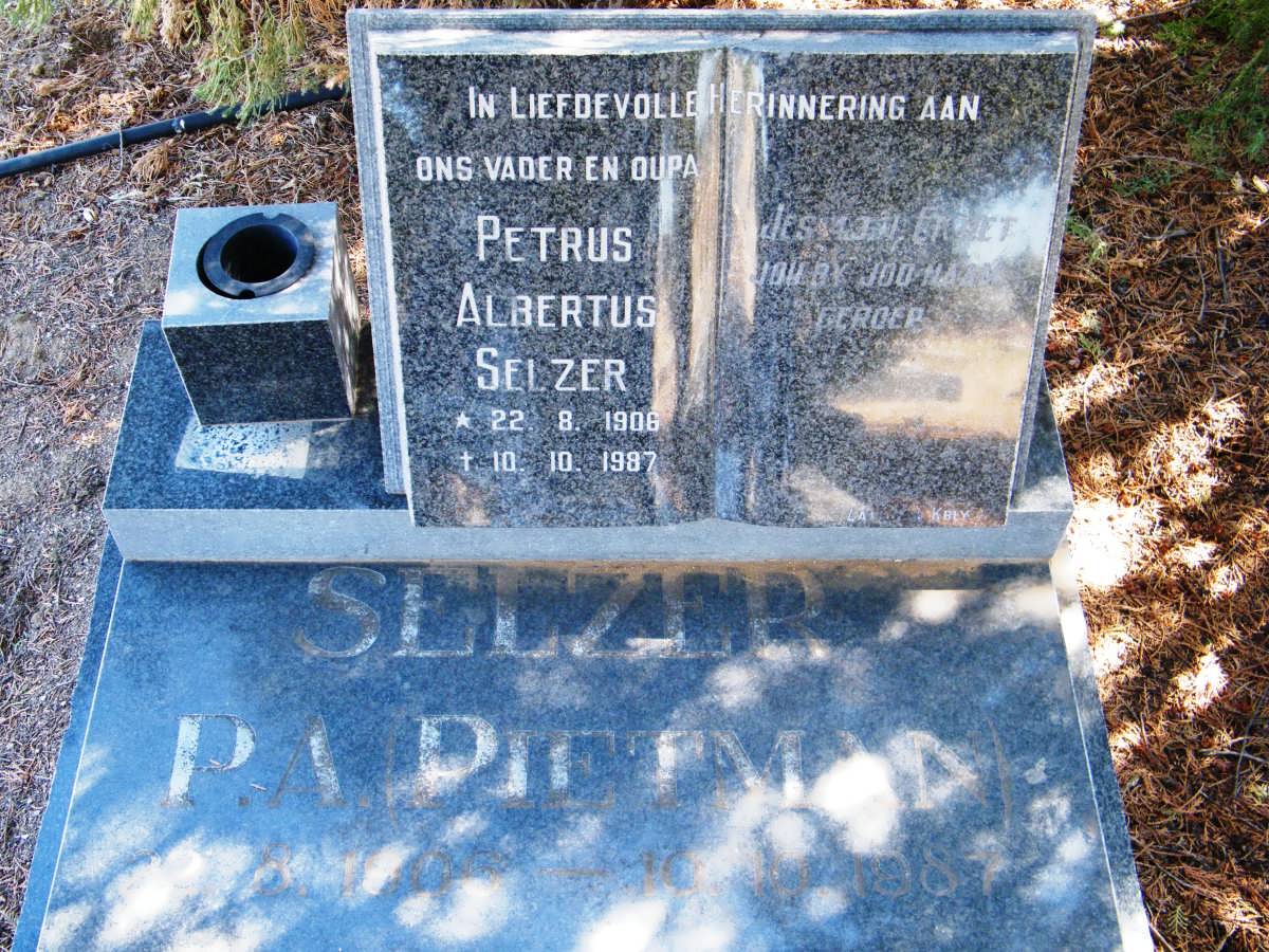 SELZER Petrus Albertus 1906-1987