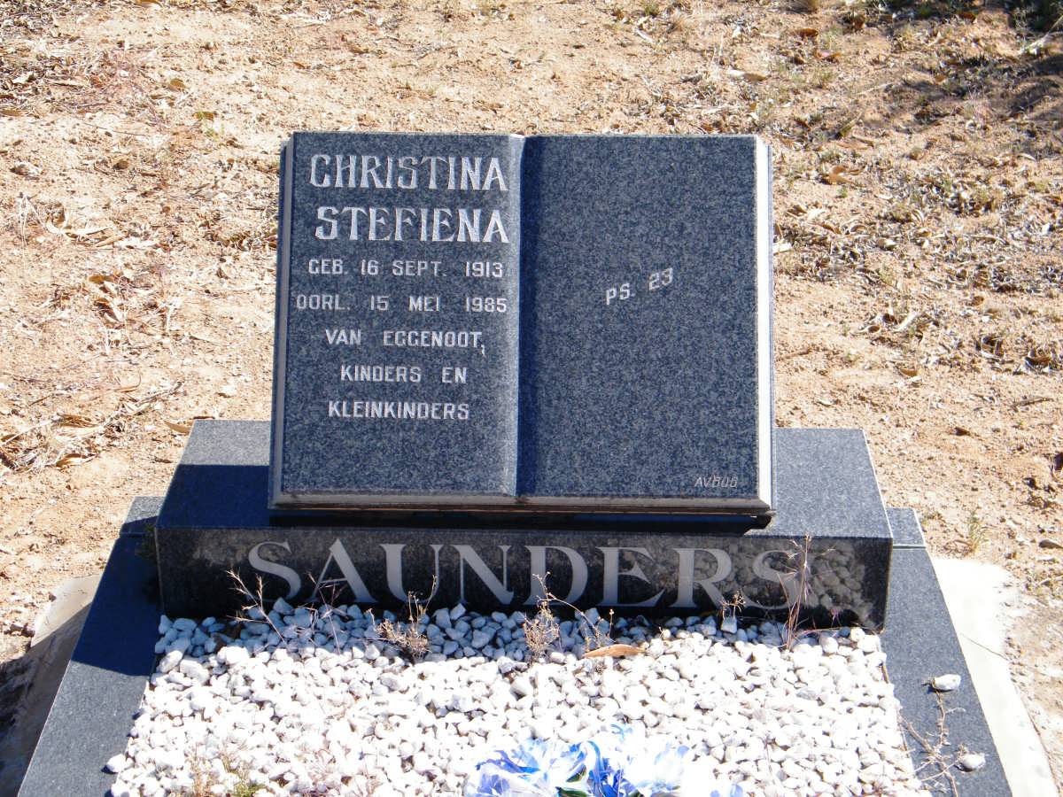 SAUNDERS Christina Stefiena 1913-1985