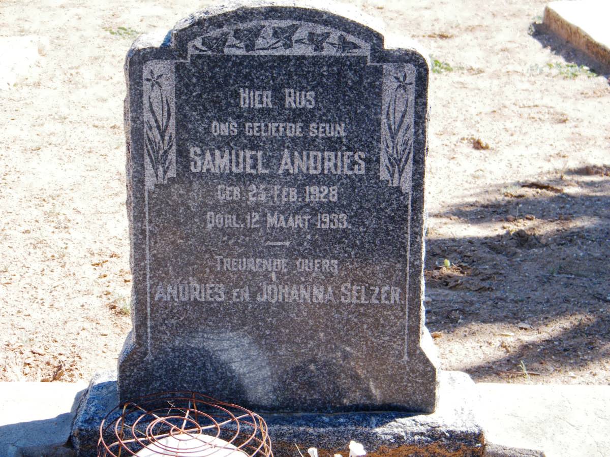 SELZER Samuel Andries 1928-1933