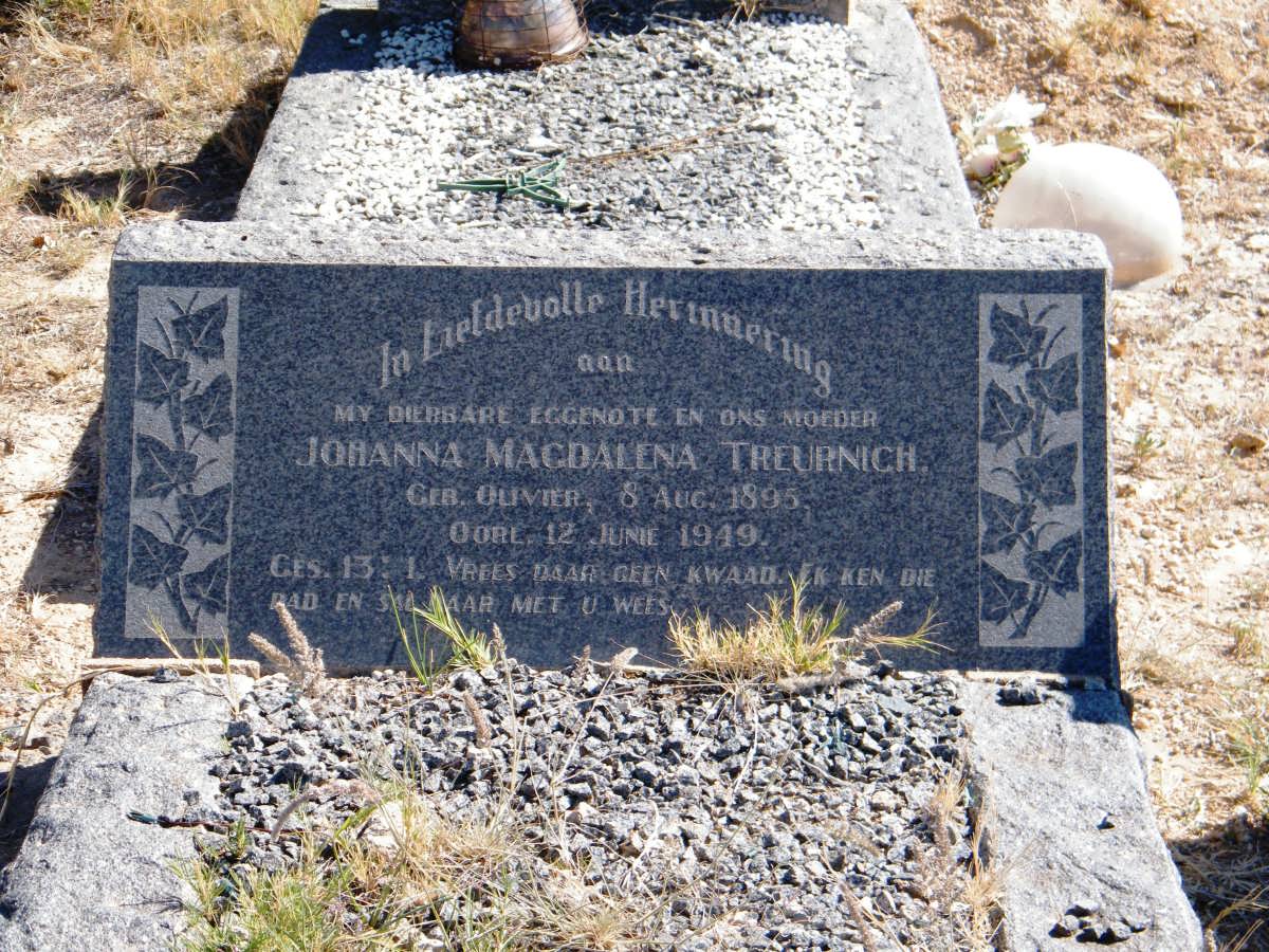 TREURNICH Johanna Magdalena nee OLIVIER 1895-1946