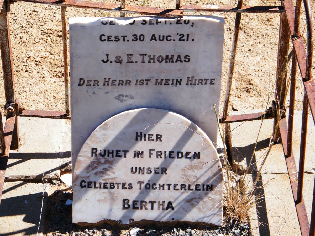THOMAS Bertha 1920-1921