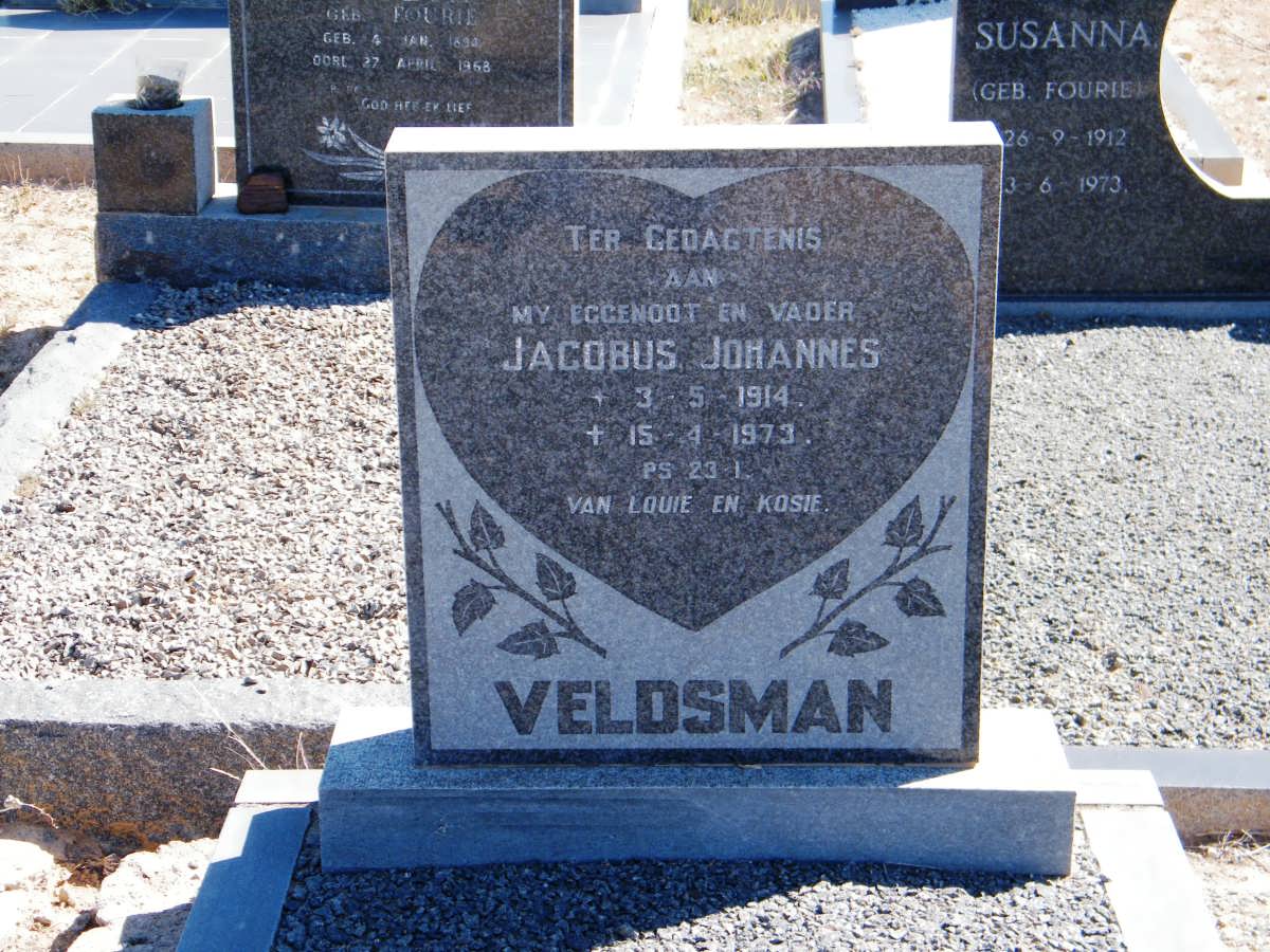 VELDSMAN Jacobus Johannes 1914-1973